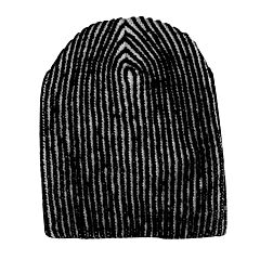2 Tone Beanie - Black/White