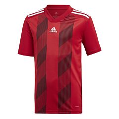 Youth Striped Jersey - Power Red/White