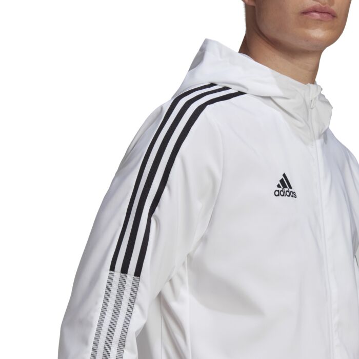 Tiro Windbreaker Jacket White Football HQ